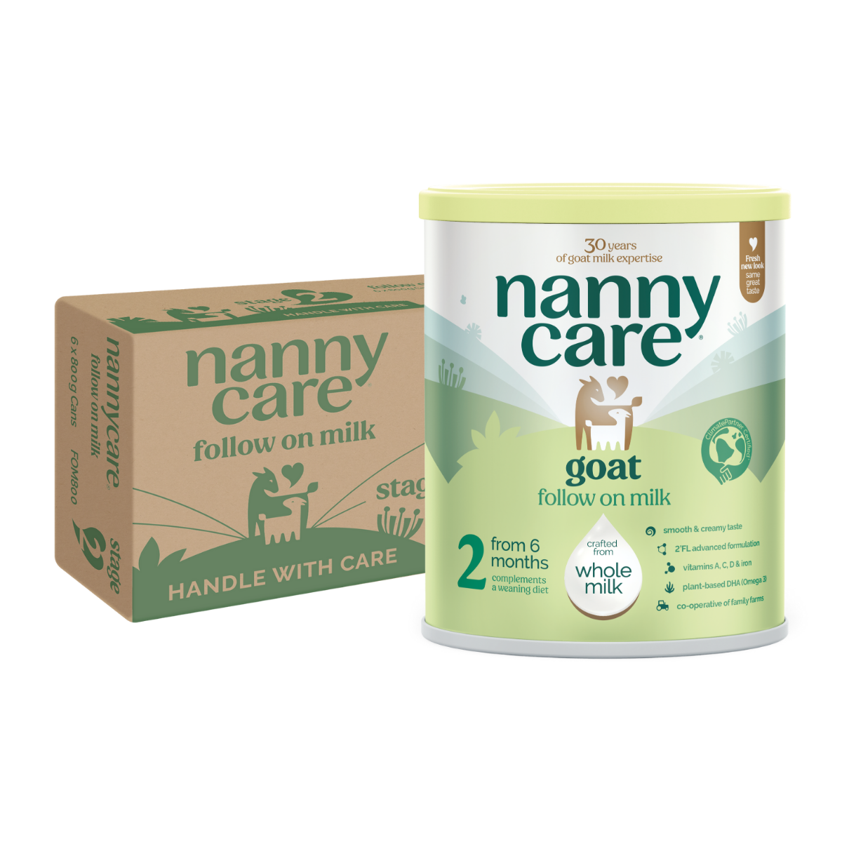 Nannycare Follow On Goat Milk Formula — Stage 2 (800g)