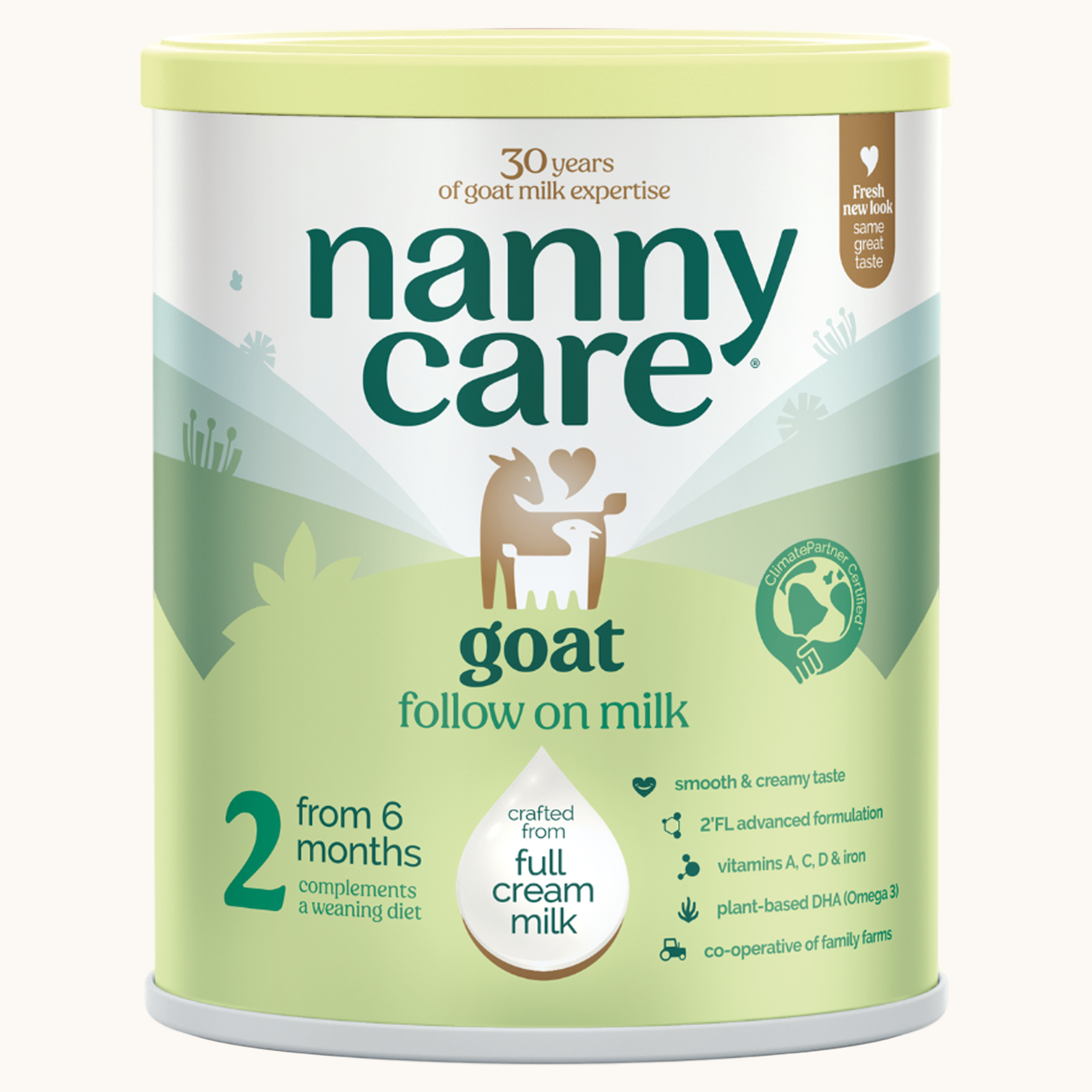 Nannycare Follow On Goat Milk Formula — Stage 2 (800g) | New Look Formula