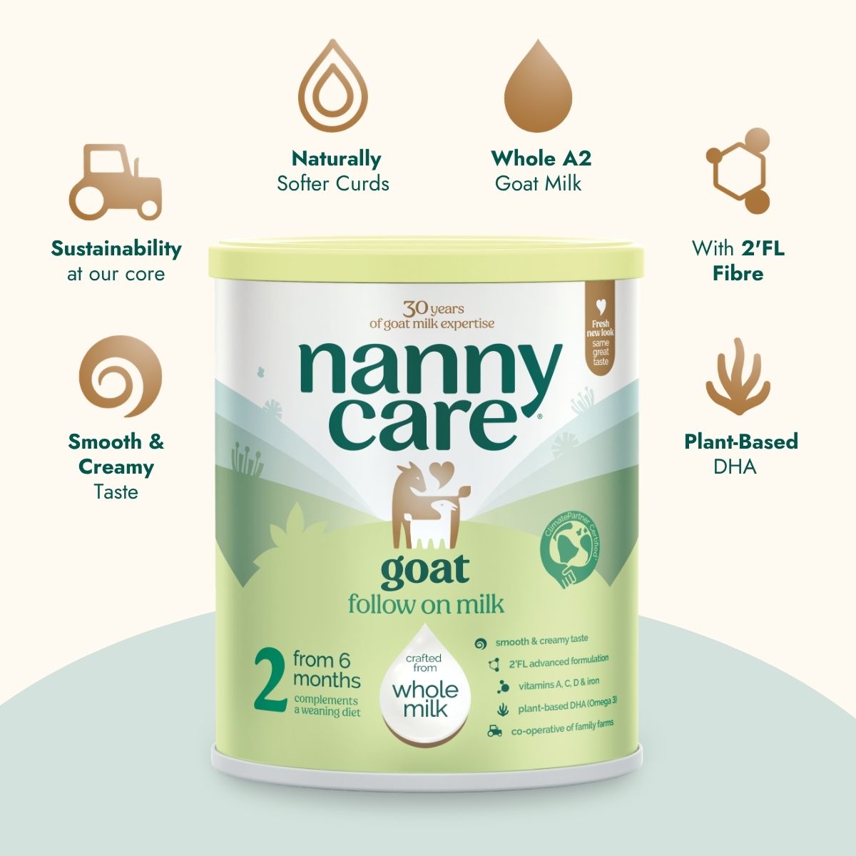 Nannycare Follow On Goat Milk Formula —  Stage 2 (800g)