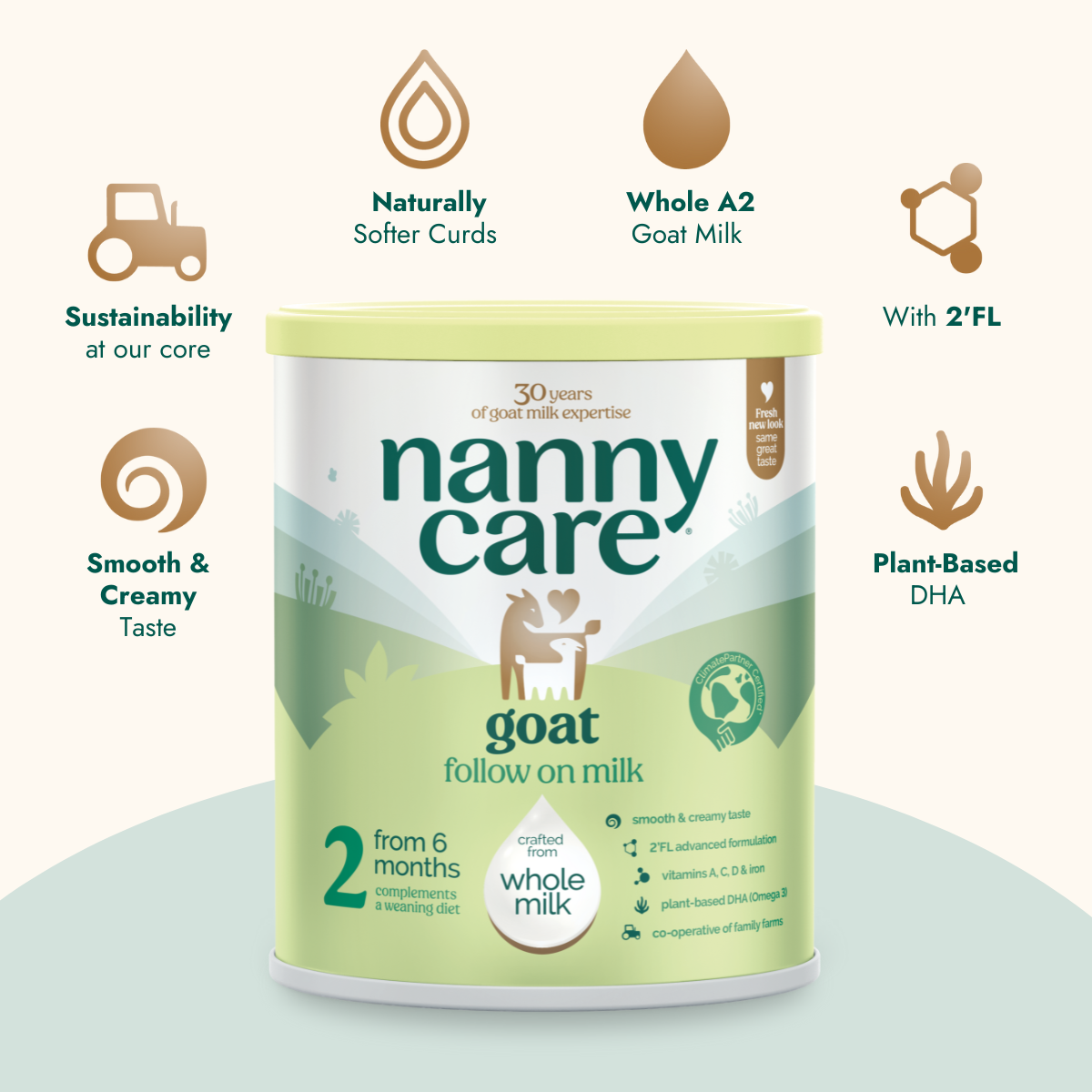 Nannycare Follow On Goat Milk Formula —  Stage 2 (800g)
